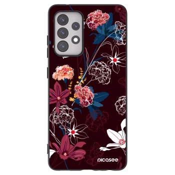 Picasee silikonowe czarne etui na Samsung Galaxy A52 5G A525F - Dark Meadow