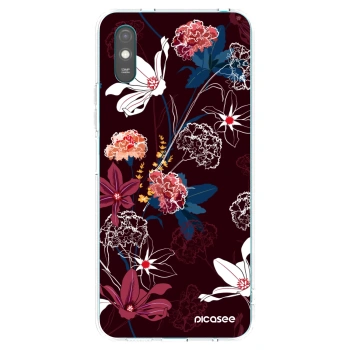 Picasee silikonowe przeźroczyste etui na Xiaomi Redmi 9AT - Dark Meadow