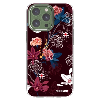 Picasee silikonowe przeźroczyste etui na Apple iPhone 13 Pro - Dark Meadow