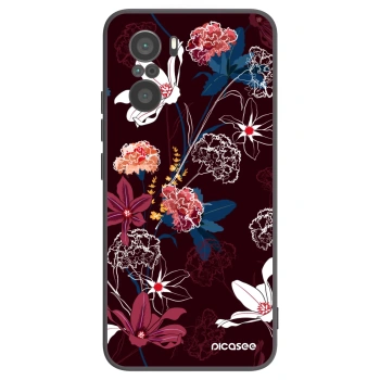 Picasee silikonowe czarne etui na Xiaomi Poco F3 - Dark Meadow