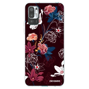 Picasee silikonowe przeźroczyste etui na Xiaomi Redmi Note 10 5G - Dark Meadow