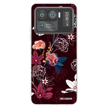 Picasee silikonowe przeźroczyste etui na Xiaomi Mi 11 Ultra - Dark Meadow