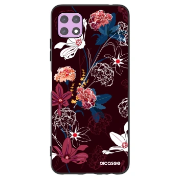 Picasee silikonowe czarne etui na Samsung Galaxy A22 A226B 5G - Dark Meadow