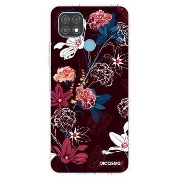 Picasee silikonowe przeźroczyste etui na Realme C21 - Dark Meadow
