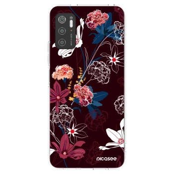 Picasee silikonowe przeźroczyste etui na Xiaomi Poco M3 Pro 5G - Dark Meadow
