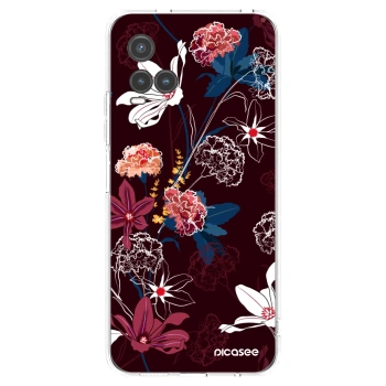 Picasee silikonowe przeźroczyste etui na Vivo Y33s - Dark Meadow