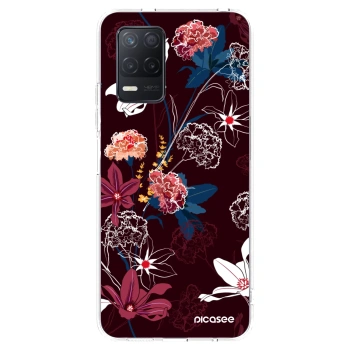 Picasee silikonowe przeźroczyste etui na Realme 8 5G - Dark Meadow