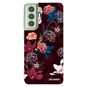 Picasee silikonowe przeźroczyste etui na Samsung Galaxy S21 FE 5G - Dark Meadow