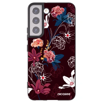 Picasee silikonowe czarne etui na Samsung Galaxy S22 5G - Dark Meadow