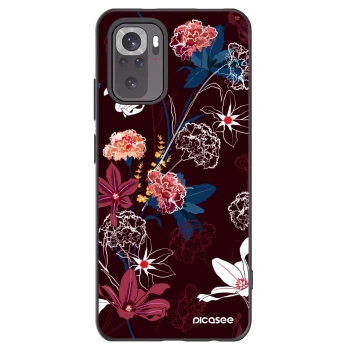 Picasee silikonowe czarne etui na Xiaomi Redmi Note 11S 4G - Dark Meadow