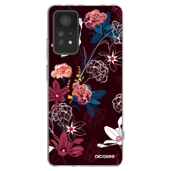 Picasee silikonowe przeźroczyste etui na Xiaomi Redmi Note 11 Pro - Dark Meadow
