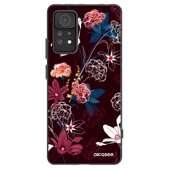 Picasee silikonowe czarne etui na Xiaomi Redmi Note 11 Pro 5G - Dark Meadow