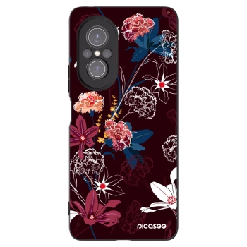 Picasee silikonowe czarne etui na Huawei Nova 9 SE - Dark Meadow