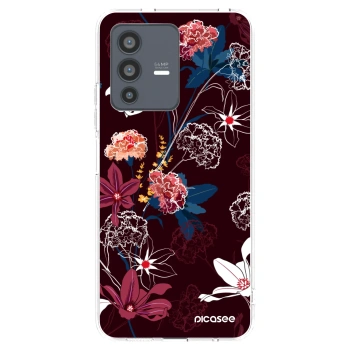 Picasee silikonowe przeźroczyste etui na Vivo V23 5G - Dark Meadow