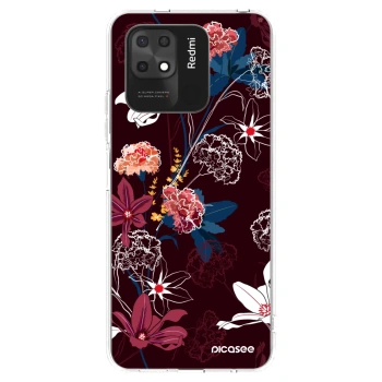 Picasee silikonowe przeźroczyste etui na Xiaomi Redmi 10C - Dark Meadow