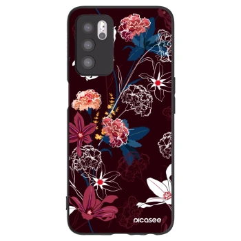 Picasee silikonowe czarne etui na OPPO A16 - Dark Meadow