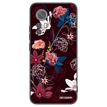 Picasee silikonowe czarne etui na Xiaomi 12X - Dark Meadow