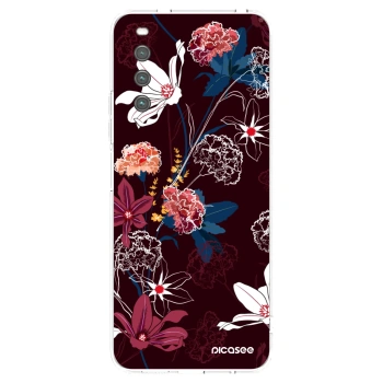 Picasee silikonowe przeźroczyste etui na Sony Xperia 10 IV 5G - Dark Meadow