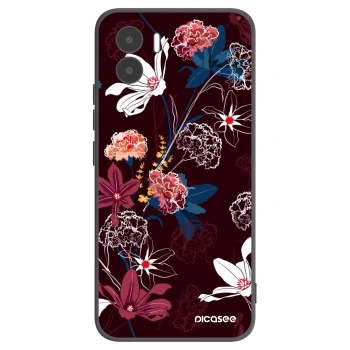 Picasee silikonowe czarne etui na Xiaomi Redmi A1 - Dark Meadow