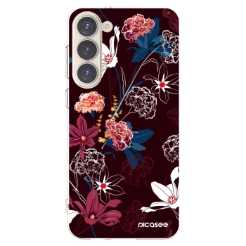 Picasee silikonowe przeźroczyste etui na Samsung Galaxy S23+ 5G - Dark Meadow