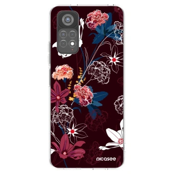 Picasee silikonowe przeźroczyste etui na Xiaomi Redmi Note 11S 5G - Dark Meadow