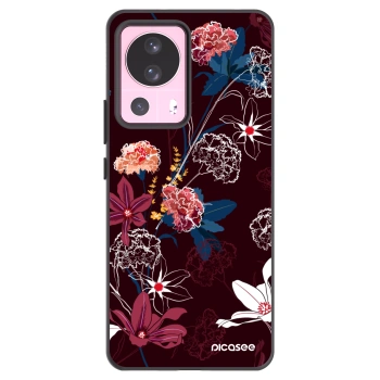 Picasee silikonowe czarne etui na Xiaomi 13 Lite - Dark Meadow