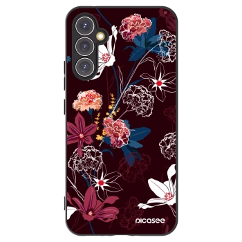 Picasee silikonowe czarne etui na Samsung Galaxy A34 5G A346B - Dark Meadow