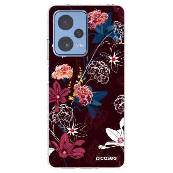 Picasee silikonowe przeźroczyste etui na Xiaomi Redmi Note 12 Pro 5G - Dark Meadow
