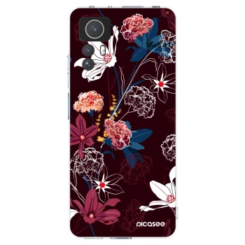 Picasee silikonowe przeźroczyste etui na Xiaomi Redmi Note 12S - Dark Meadow