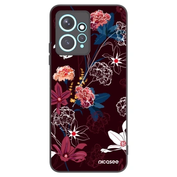 Picasee silikonowe czarne etui na Xiaomi Redmi Note 12 4G - Dark Meadow