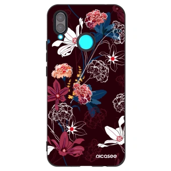 Picasee silikonowe czarne etui na Huawei Nova 3 - Dark Meadow