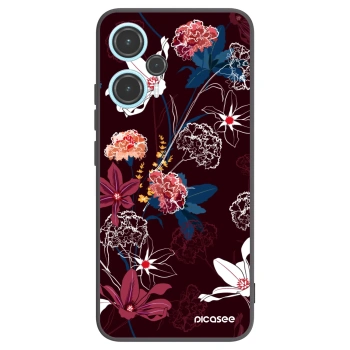 Picasee silikonowe czarne etui na Xiaomi Poco F5 - Dark Meadow