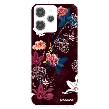Picasee silikonowe przeźroczyste etui na Xiaomi Redmi 12 4G - Dark Meadow
