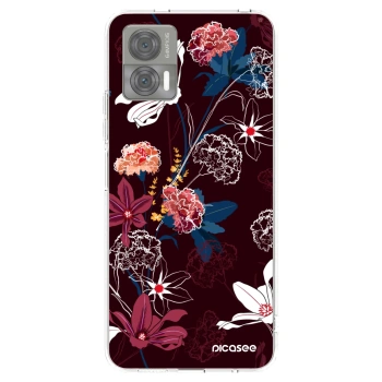 Picasee silikonowe przeźroczyste etui na Motorola Edge 30 Neo - Dark Meadow