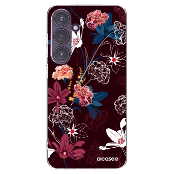 Picasee silikonowe przeźroczyste etui na Samsung Galaxy S24+ S926B 5G - Dark Meadow