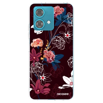 Picasee silikonowe przeźroczyste etui na Motorola Edge 40 Neo - Dark Meadow