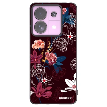 Picasee silikonowe czarne etui na Xiaomi Redmi Note 13 Pro 5G - Dark Meadow