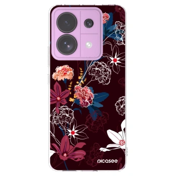 Picasee silikonowe przeźroczyste etui na Xiaomi Redmi Note 13 Pro 5G - Dark Meadow
