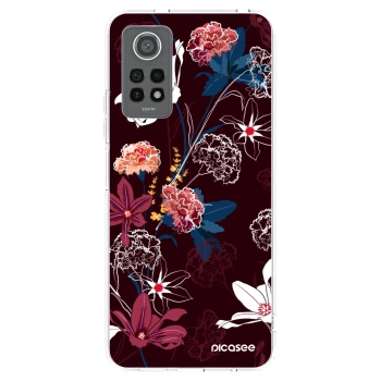 Picasee silikonowe przeźroczyste etui na Xiaomi Redmi Note 12 Pro 4G - Dark Meadow