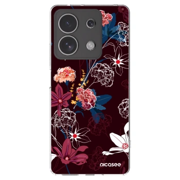 Picasee silikonowe przeźroczyste etui na Xiaomi Redmi Note 13 4G - Dark Meadow