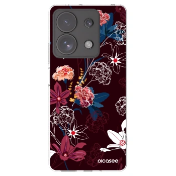 Picasee silikonowe przeźroczyste etui na Xiaomi Redmi Note 13 Pro 4G - Dark Meadow