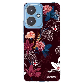 Picasee silikonowe przeźroczyste etui na Xiaomi Redmi 13C 5G - Dark Meadow