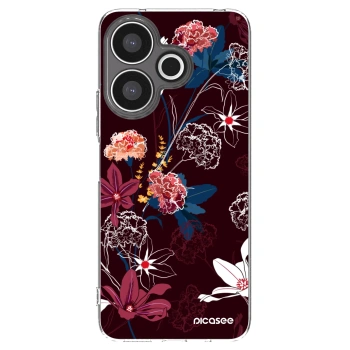 Picasee silikonowe przeźroczyste etui na Xiaomi Redmi 13 4G - Dark Meadow