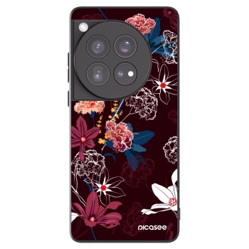 Picasee silikonowe czarne etui na OnePlus 12 5G - Dark Meadow