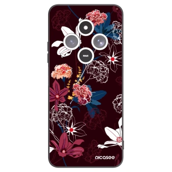Picasee silikonowe czarne etui na Xiaomi Redmi 14C - Dark Meadow