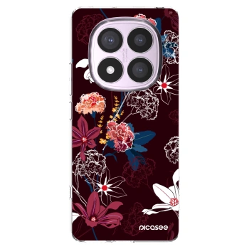 Picasee silikonowe przeźroczyste etui na Xiaomi Redmi Note 14 Pro 4G - Dark Meadow