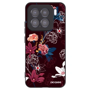 Picasee silikonowe czarne etui na Xiaomi 15 - Dark Meadow