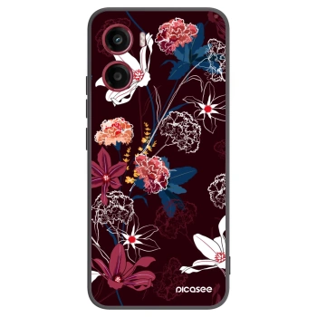 Picasee silikonowe czarne etui na Motorola Moto G05 - Dark Meadow