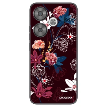 Picasee silikonowe czarne etui na Xiaomi Poco F6 - Dark Meadow