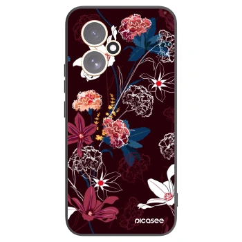 Picasee silikonowe czarne etui na Honor 400 5G - Dark Meadow